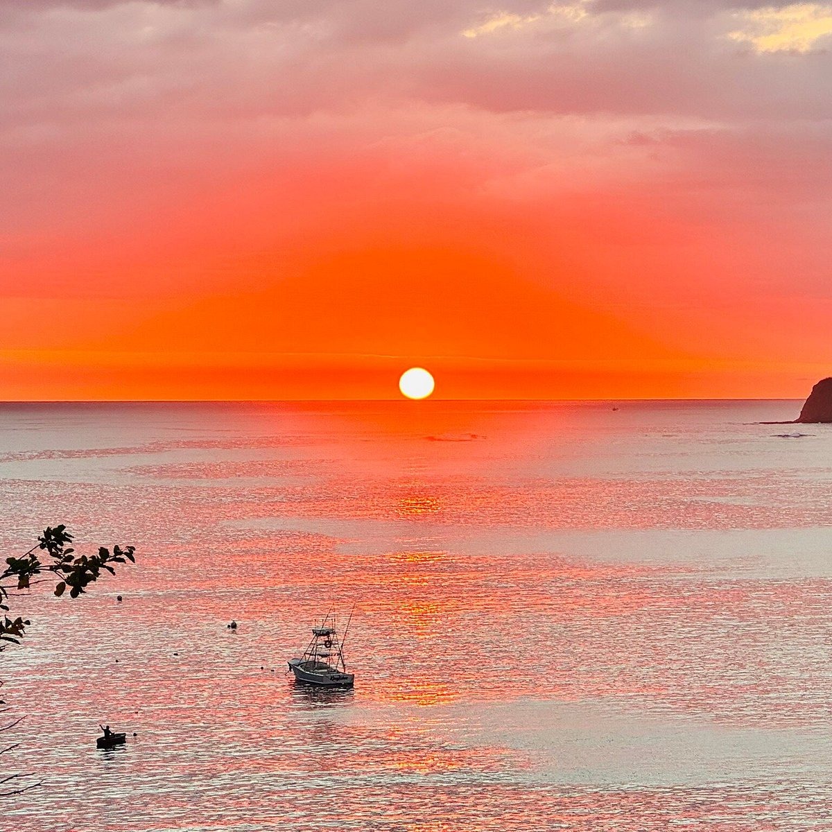 Samara sunset over the ocean